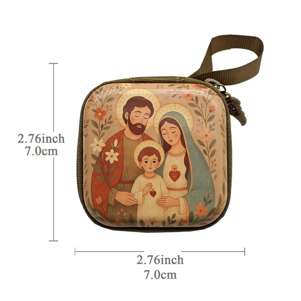 Portable Rosary Storage Bag – Zippered Christian Jewelry Pouch Jewelry Storage Pouch Richie's 11