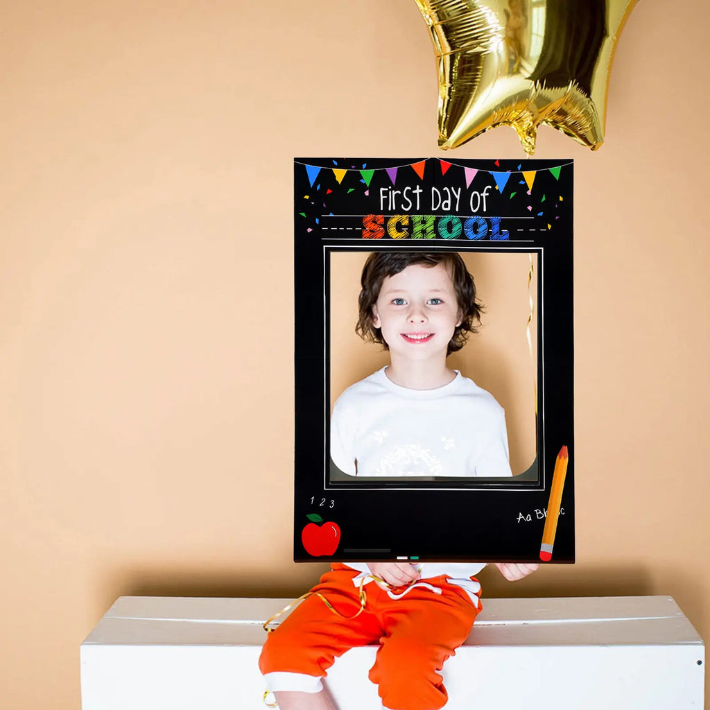 Back to School Photo Booth Frame Props – Classroom Party Decor Photo Booth Props Richie's