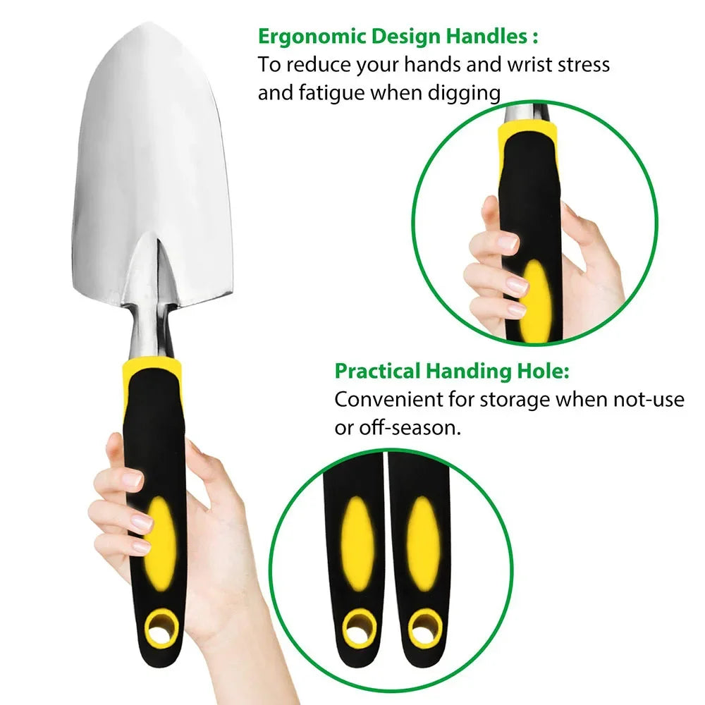 TOTNEND 4-Piece Garden Tool Set – Trowel, Rake & Gloves Garden Tool Set Richie's