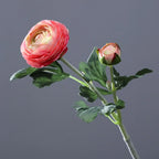 2-Head Artificial Silk Peony Flower Stem – Realistic Faux Bloom Artificial Silk Flower Richie's Pink