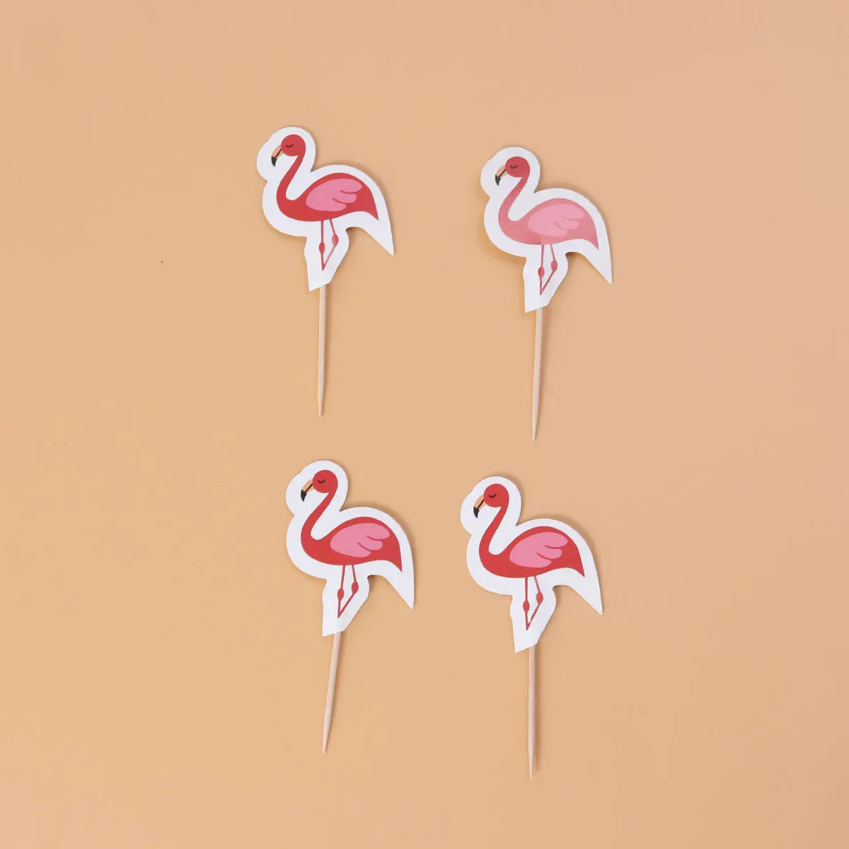 24 Pcs Flamingo Pineapple Cake Topper Picks – Tropical Party Cake Topper Picks Richie's