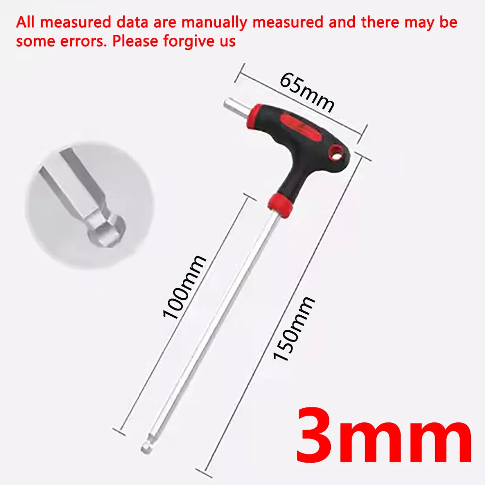 Ball & Flat Head Hex Key Allen Wrench Set – CRV 2–10mm Hex Key Allen Wrench Richie's H3