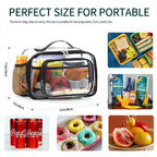 PVC Transparent Tote Bag – Waterproof Lunch & Travel Handbag Transparent Tote Bag Richie's