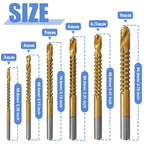 Titanium Coated HSS Drill & Saw Bit Set 3–8mm | 6 Piece HSS Drill Bit Set Richie's
