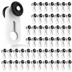 50PCS Curtain Track Rollers Quiet Sliding Glider Hooks for Rails Curtain Track Gliders Richie's 50pcs