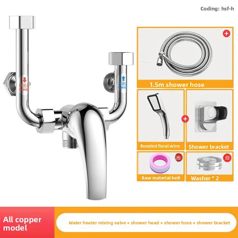 Thermostatic Mixing Valve – Brass Shower Faucet Accessory Kit Thermostatic Mixing Valve Richie's Brass Valve4