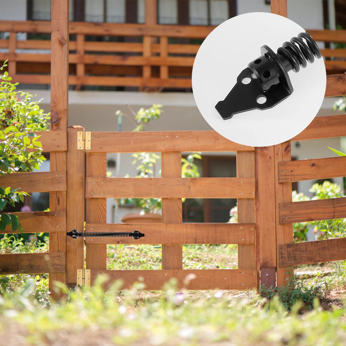 8-Inch Automatic Garden Gate Spring Closer – Rust-Proof Metal Gate Spring Closer Richie's