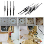 Square Hole Drill Bits Mortising Chisel Adapter 6.4–12.7mm Mortising Drill Bit Set Richie's