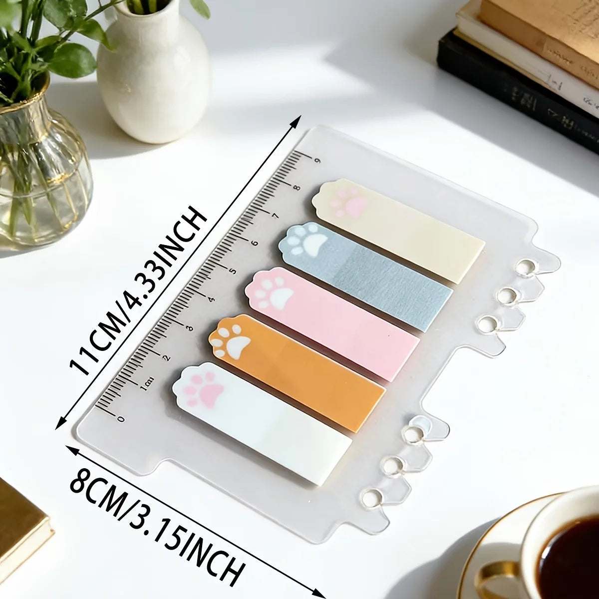 Cat Paw Page Markers – Transparent Sticky Index Tabs for Books Sticky Page Markers Richie's