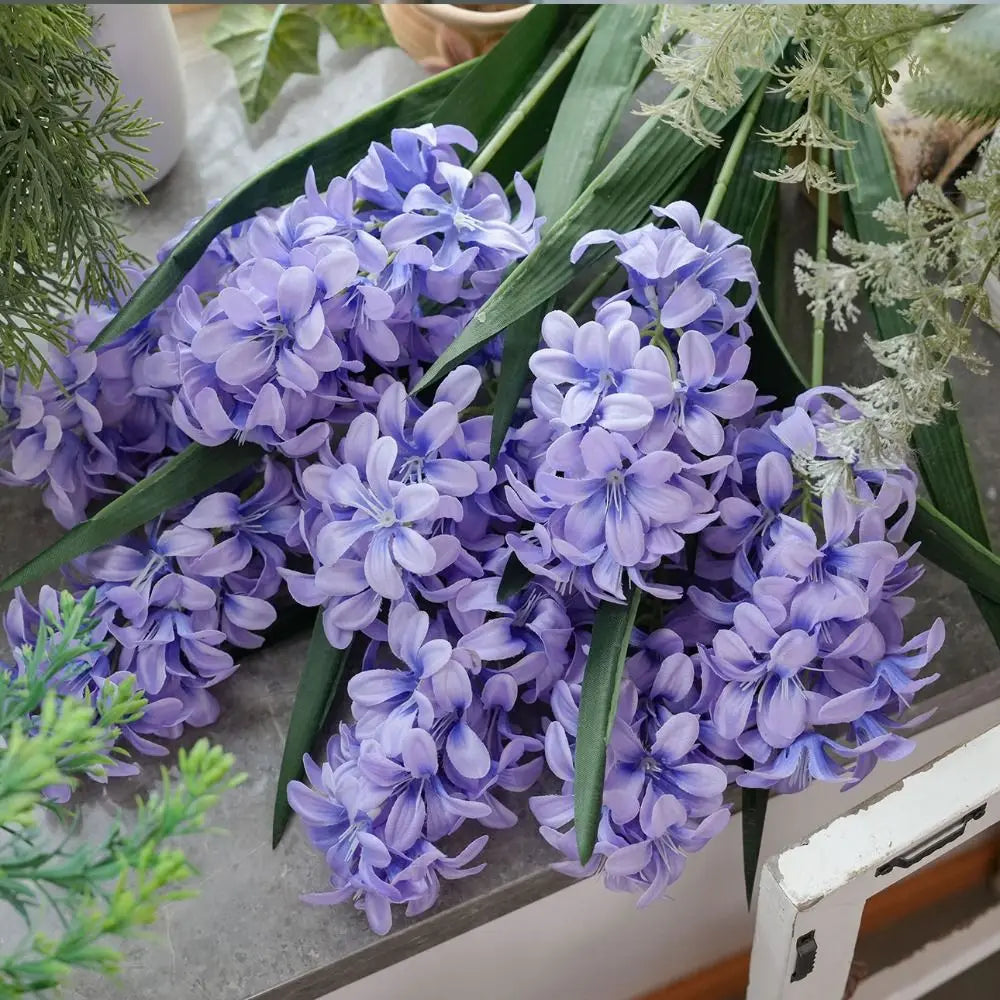 Pink Artificial Silk Hyacinth Bouquet – Wedding & Home Decor Artificial Silk Flowers Richie's