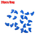 Silicone Cat Nail Caps – Soft Colorful Claw Covers 20 Pack Cat Nail Caps Richie's blue