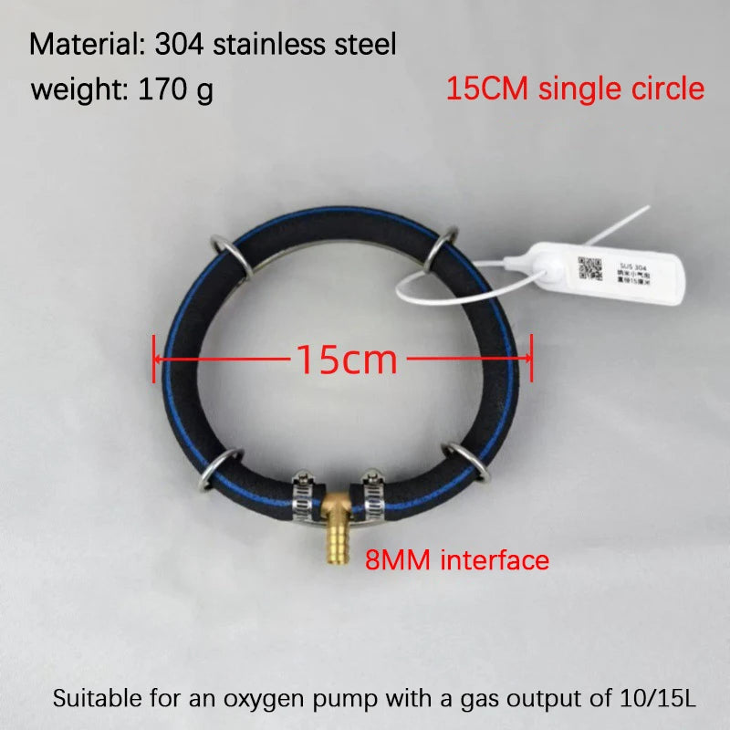 Nano Aeration Disc 304 Stainless Steel Fish Pond Oxygenator Aquarium Air Diffuser Richie's A1