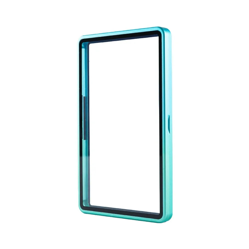 Gradient Aluminum Trading Card Case 35PT UV Double-Sided Glass Trading Card Case Richie's Blue green