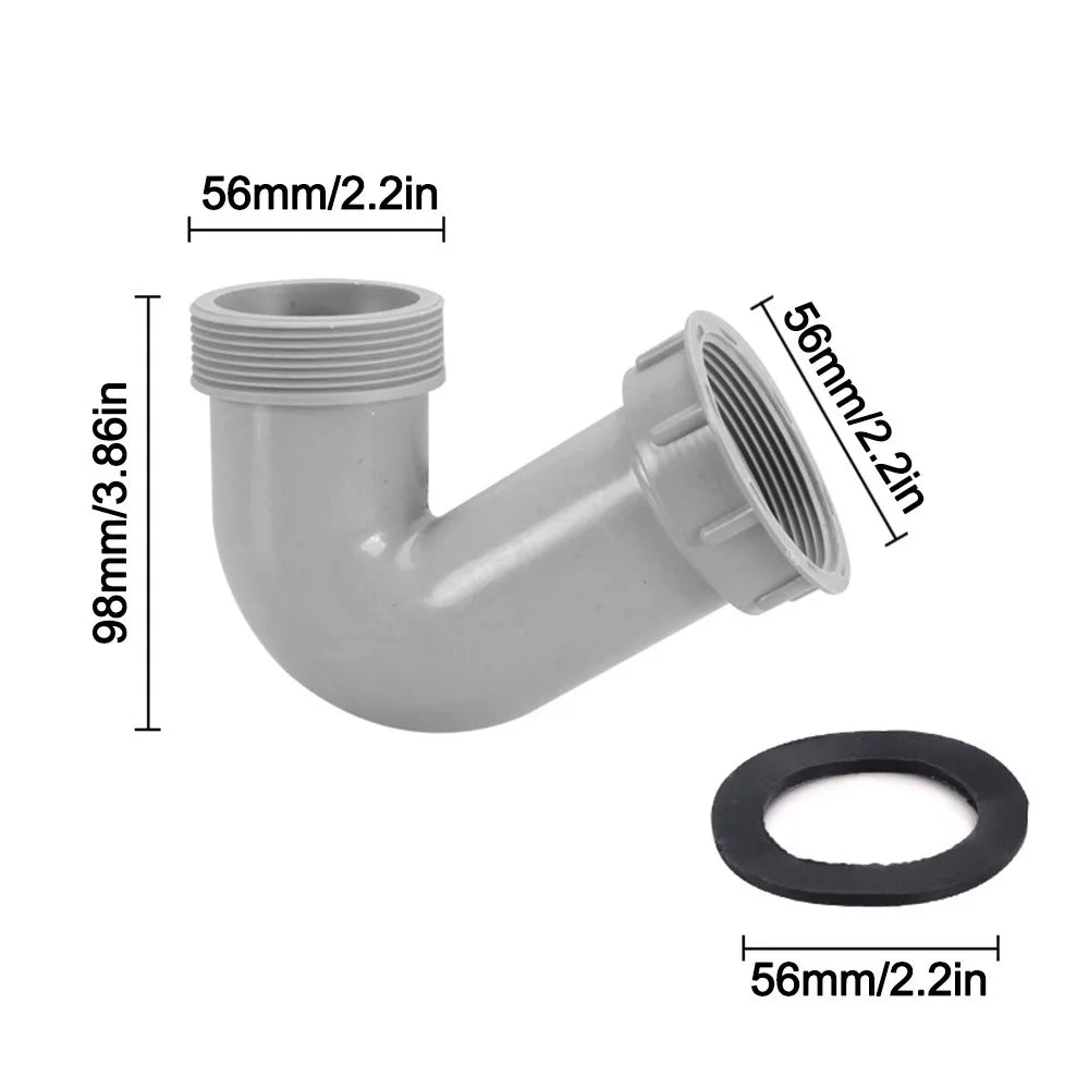 Kitchen Sink Drain Connector Threaded Nut Sealing Gasket Adapter Drain Pipe Adapter Richie's Type--J