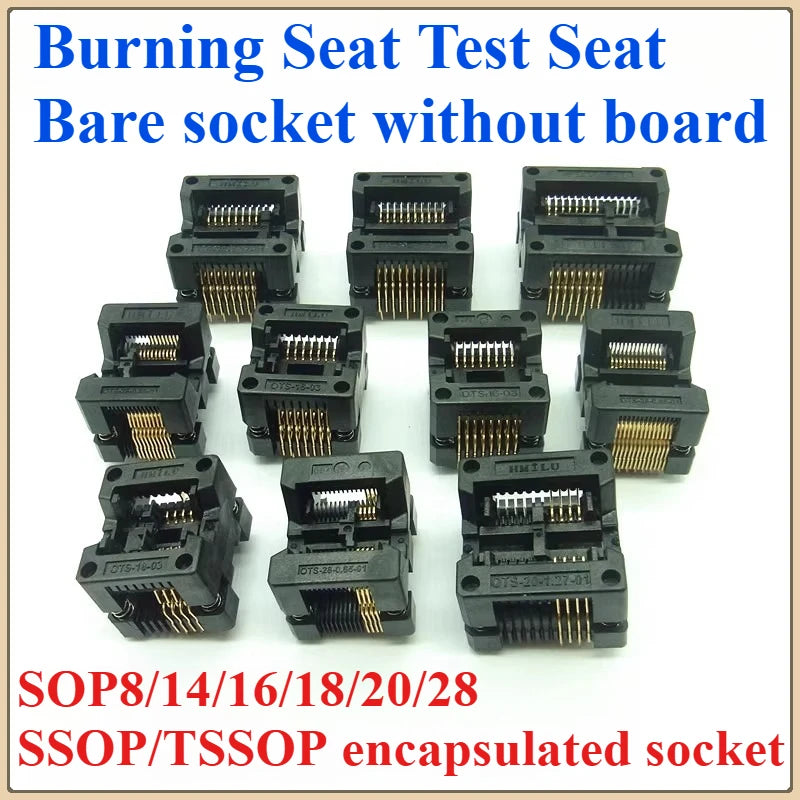 SOP TSSOP Programmer Adapter Socket 150–300MIL | Bare Socket IC Programmer Socket Richie's