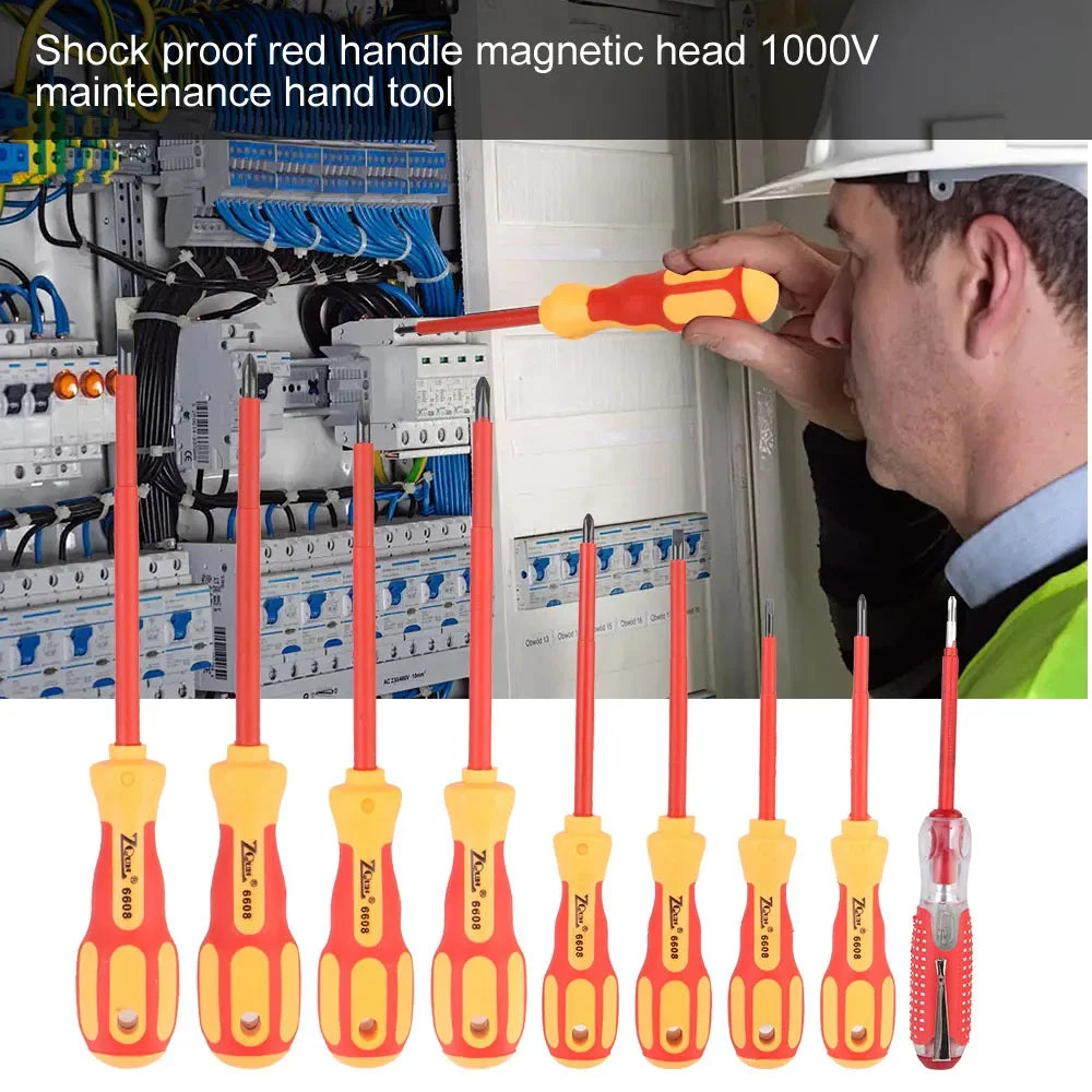 Magnetic Insulated Screwdriver Set – Phillips & Slotted Bits Insulated Screwdriver Set Richie's
