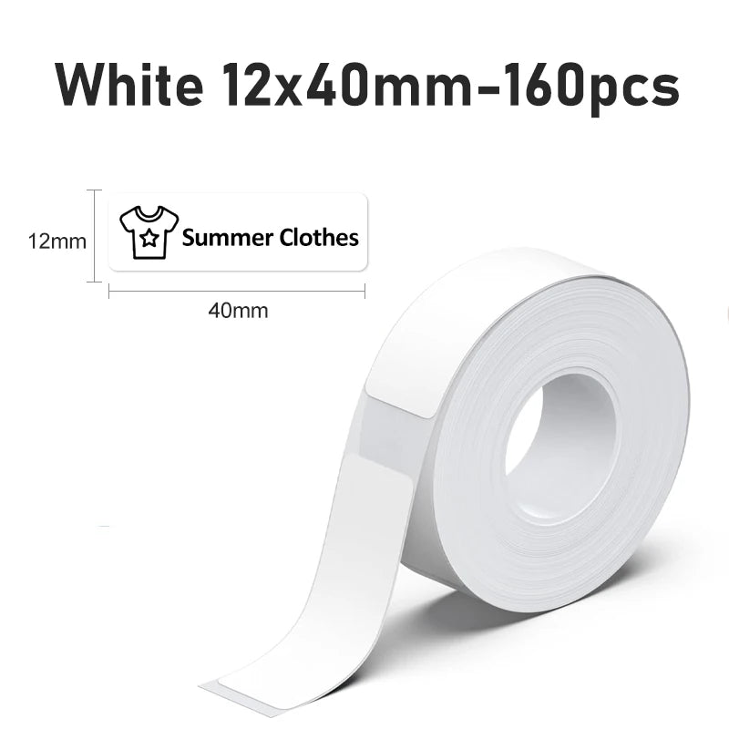 Marklife P15 Thermal Label Paper Roll – Self-Adhesive Stickers Thermal Label Paper Richie's White 12x40mm