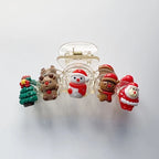 Santa & Reindeer Christmas Hair Claw Clip – Large Shark Clip Christmas Hair Clip Richie's Santa Claus 1pc