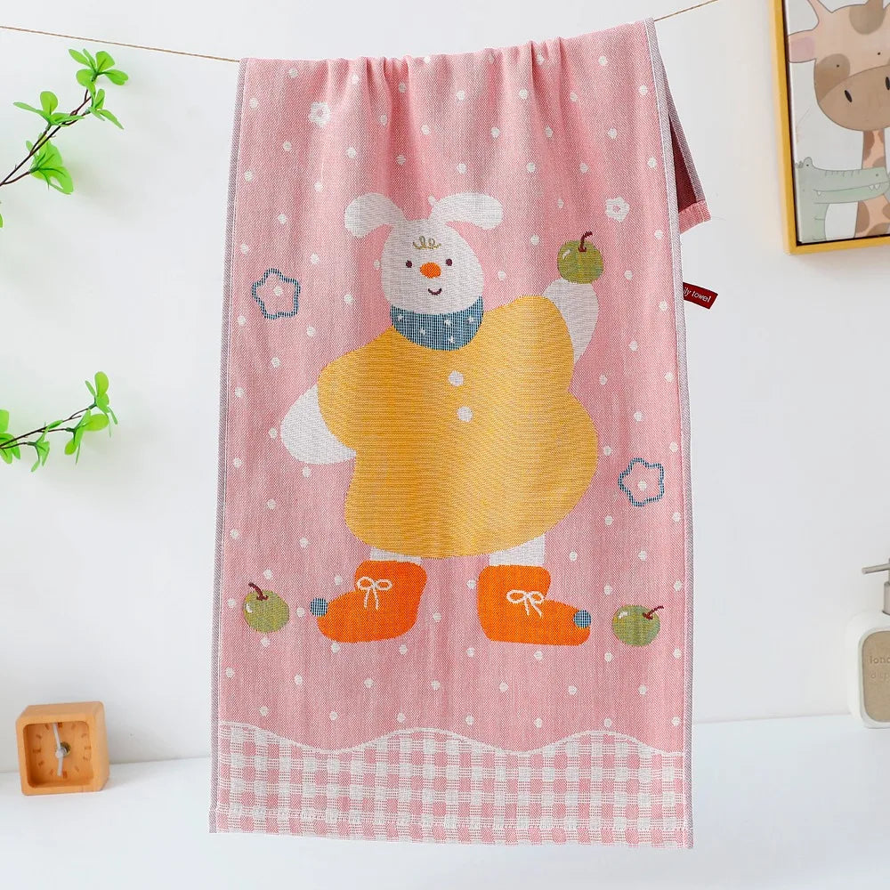 4-Layer Cotton Gauze Hand Towel 34x74cm – Quick Dry Kitchen Towel Cotton Hand Towel Richie's 4