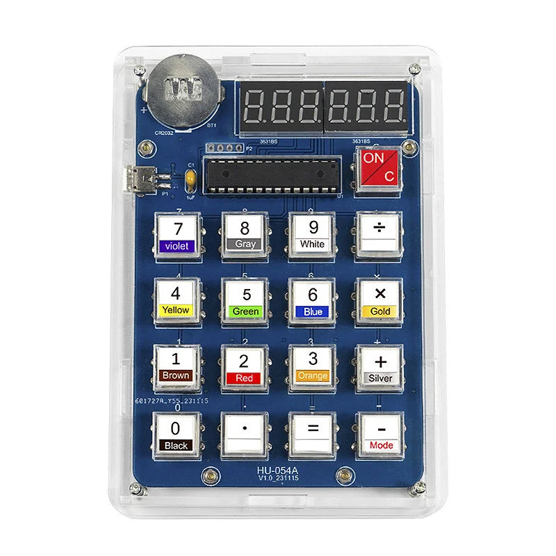 DIY Digital Tube Calculator Kit – 51 Microcontroller Soldering Electronics DIY Kit Richie's With Shell