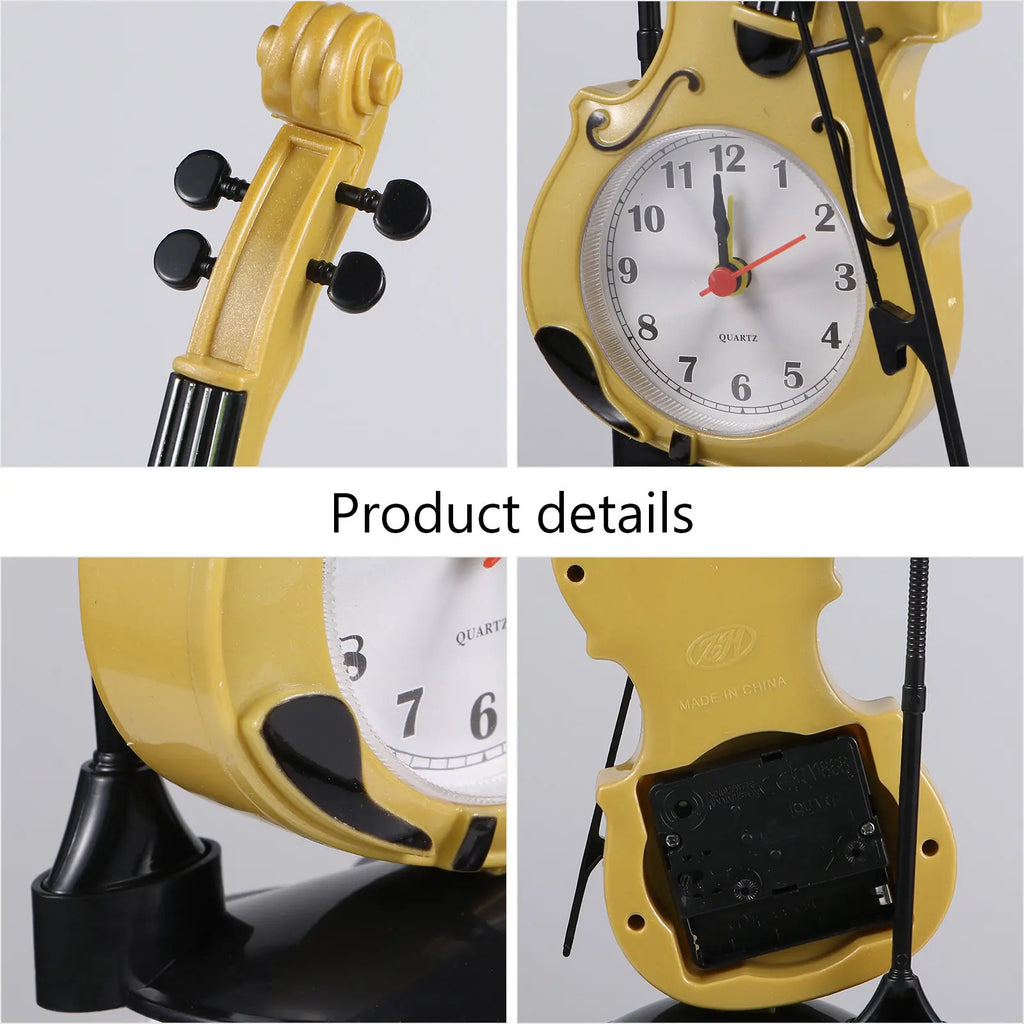 Violin Shaped Digital Alarm Clock – Novelty Desk Decor Novelty Alarm Clock Richie's