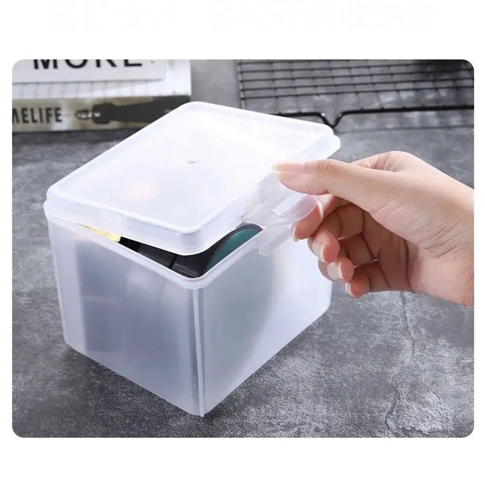 Clear Plastic Storage Box with Lid – Stackable Organizer Plastic Storage Box Richie's