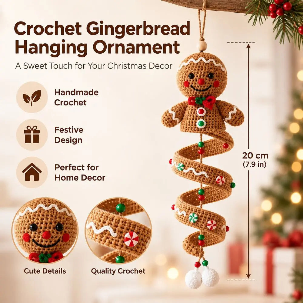 DIY Crochet Spiral Ornament Kit – Holiday Yarn Craft Set Crochet Craft Kit Richie's