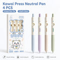 4pcs Kawaii Bear Gel Pens – 0.5mm Black Ink Retractable Set Gel Pen Set Richie's black