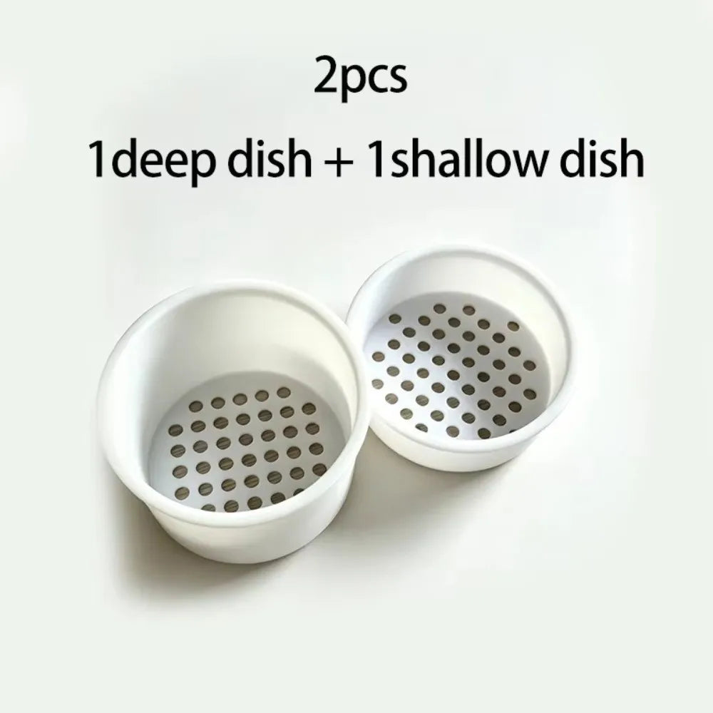 Plastic Seed Sprouting Trays & Lids for Wide Mouth Jars Seed Sprouting Tray Richie's 1 Deep-1 Shallow