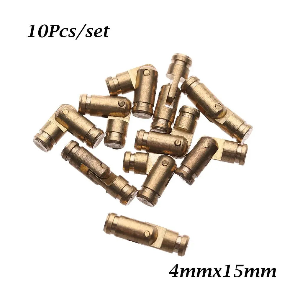Miniature Concealed Barrel Hinges 10-Pack – Zinc Alloy Gold Barrel Hinge Richie's 4mmx15mm
