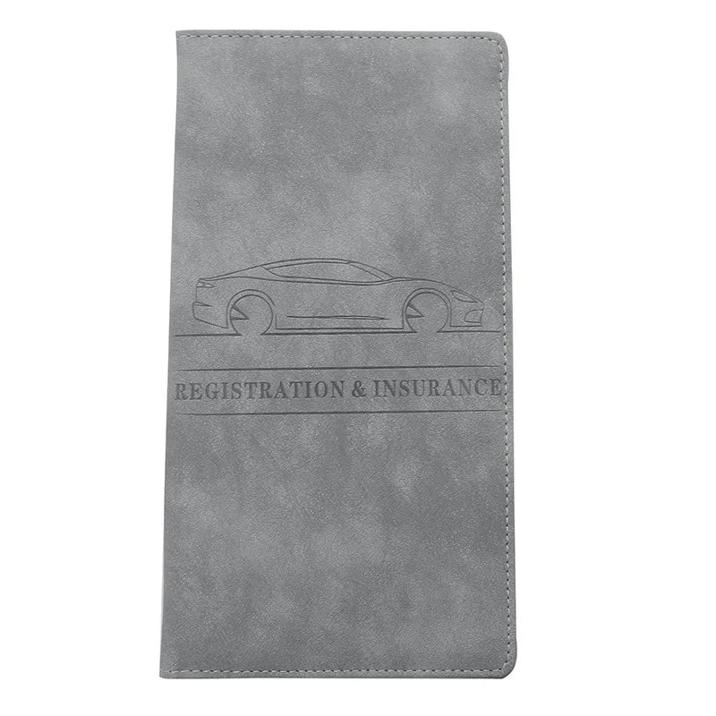 Car Registration & License Card Holder Wallet – Unisex Card Holder Wallet Richie's Dark Grey