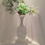 3D Printed Swirl Flower Vase | Minimalist Plastic Decor Decorative Vase Richie's