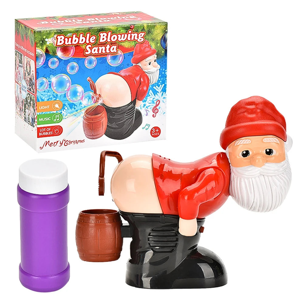 Christmas Santa Claus Bubble Blower with Music & Light Bubble Blower Toy Richie's 1 Set