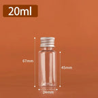 Clear Plastic Bottles with Aluminum Cap – 5ml to 500ml Cosmetic Storage Bottles Richie's A4