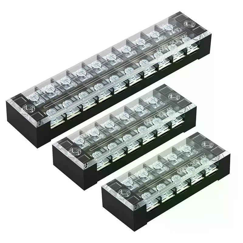 Dual Row Barrier Screw Terminal Block 15A 600V TB Series Screw Terminal Block Richie's