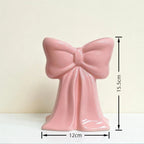 Pink Coquette Ceramic Bow Vase – Handcrafted Desk Decor Decorative Ceramic Vase Richie's