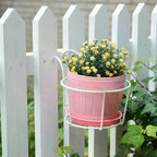 Adjustable Iron Hanging Plant Rack – Balcony Railing Pot Holder Hanging Plant Rack Richie's