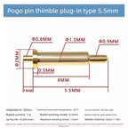 DIP SMD Double Spring PCB Pogo Pin Connectors 20/50/100 Pcs PCB Pogo Pin Connector Richie's DIP H5.5MM 20PCS