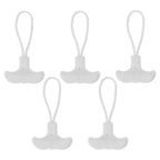 5-Pack T-Shape Zipper Pull Replacement for Bags & Tents Zipper Pull Replacement Richie's white
