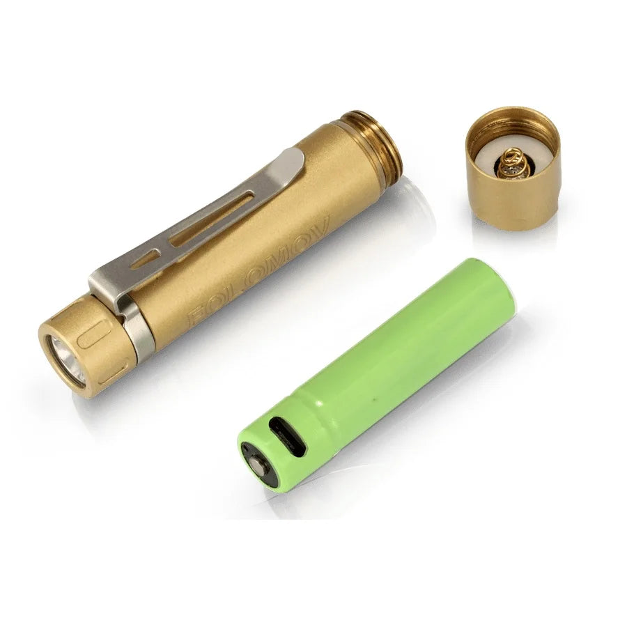 Folomov C1 EDC Mini LED Flashlight 400lm IPX8 Waterproof EDC LED Flashlight Richie's