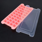 2-Pack Stackable 36-Grid Silicone Ice Cube Tray with Lid Silicone Ice Cube Tray Richie's