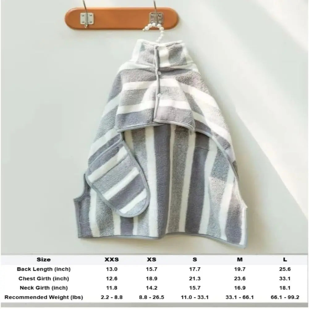 Microfiber Dog Bathrobe – Quick-Drying Pet Towel Robe Pet Drying Robe Richie's