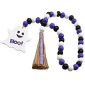 Halloween Wooden Bead Garland Farmhouse Rustic Tassel Décor Halloween Bead Garland Richie's other