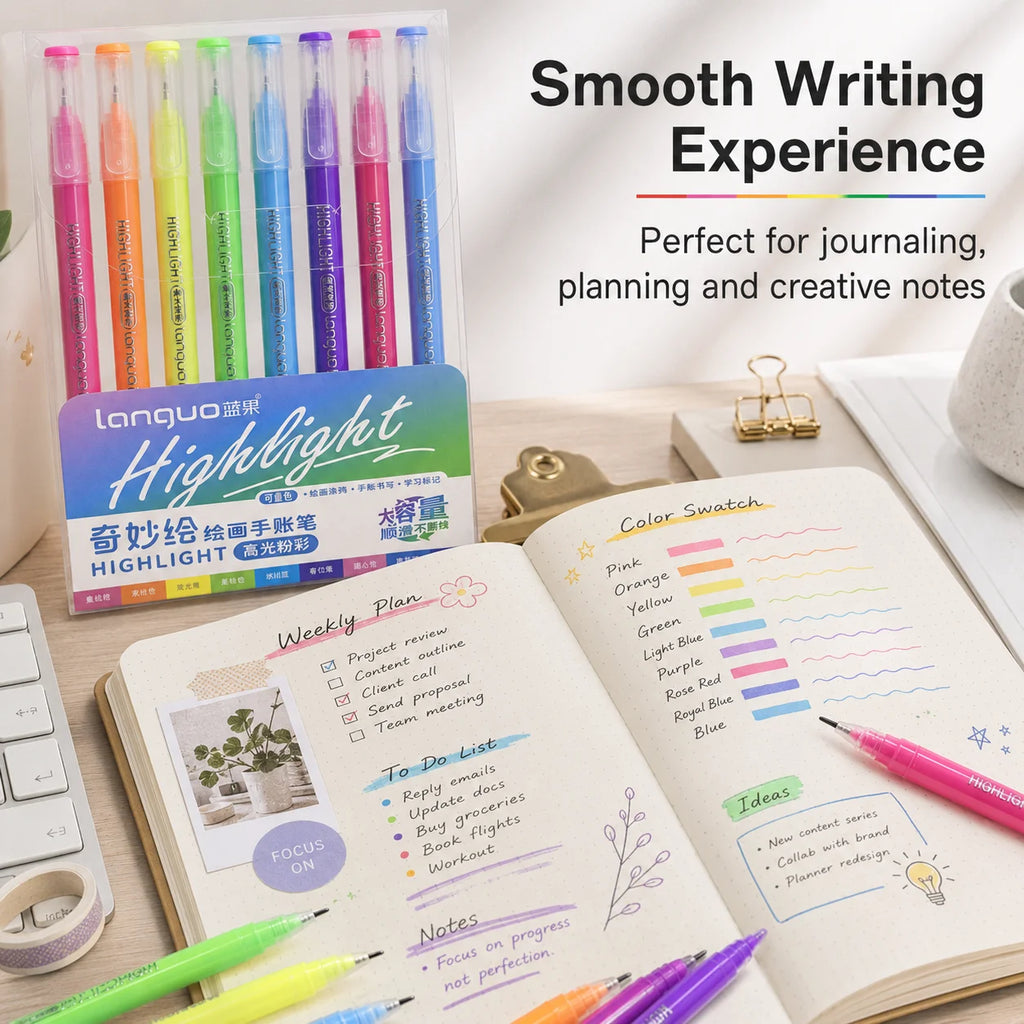 9-Piece Pastel Gel Pen Set – Journals, Planners & Scrapbooks Gel Pen Set Richie's