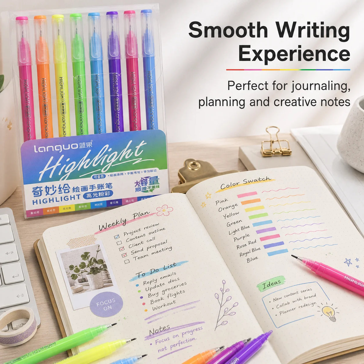 9-Piece Pastel Gel Pen Set – Journals, Planners & Scrapbooks Gel Pen Set Richie's
