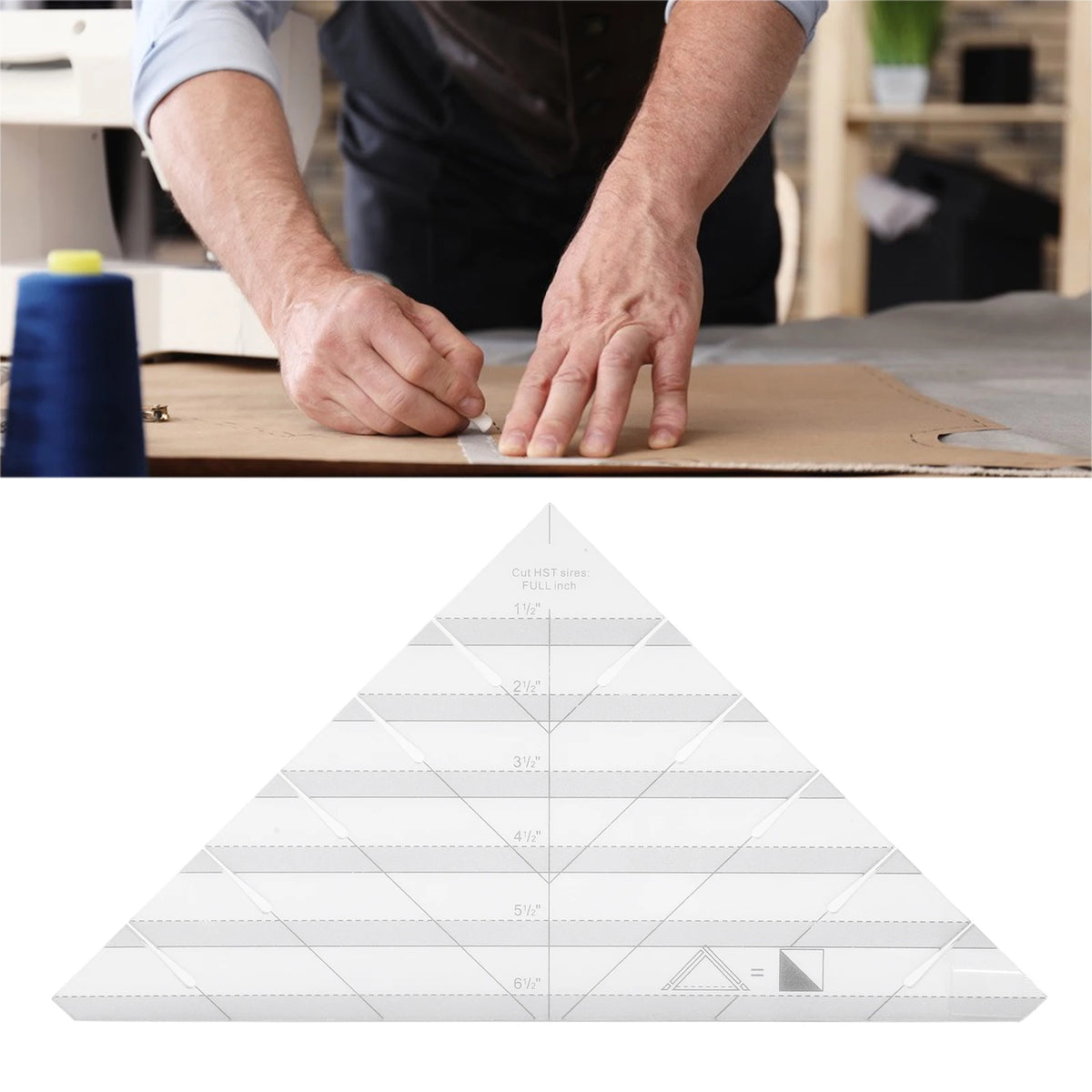 Acrylic Triangle Quilting Ruler – Patchwork Template & Fabric Tool Quilting Ruler Richie's