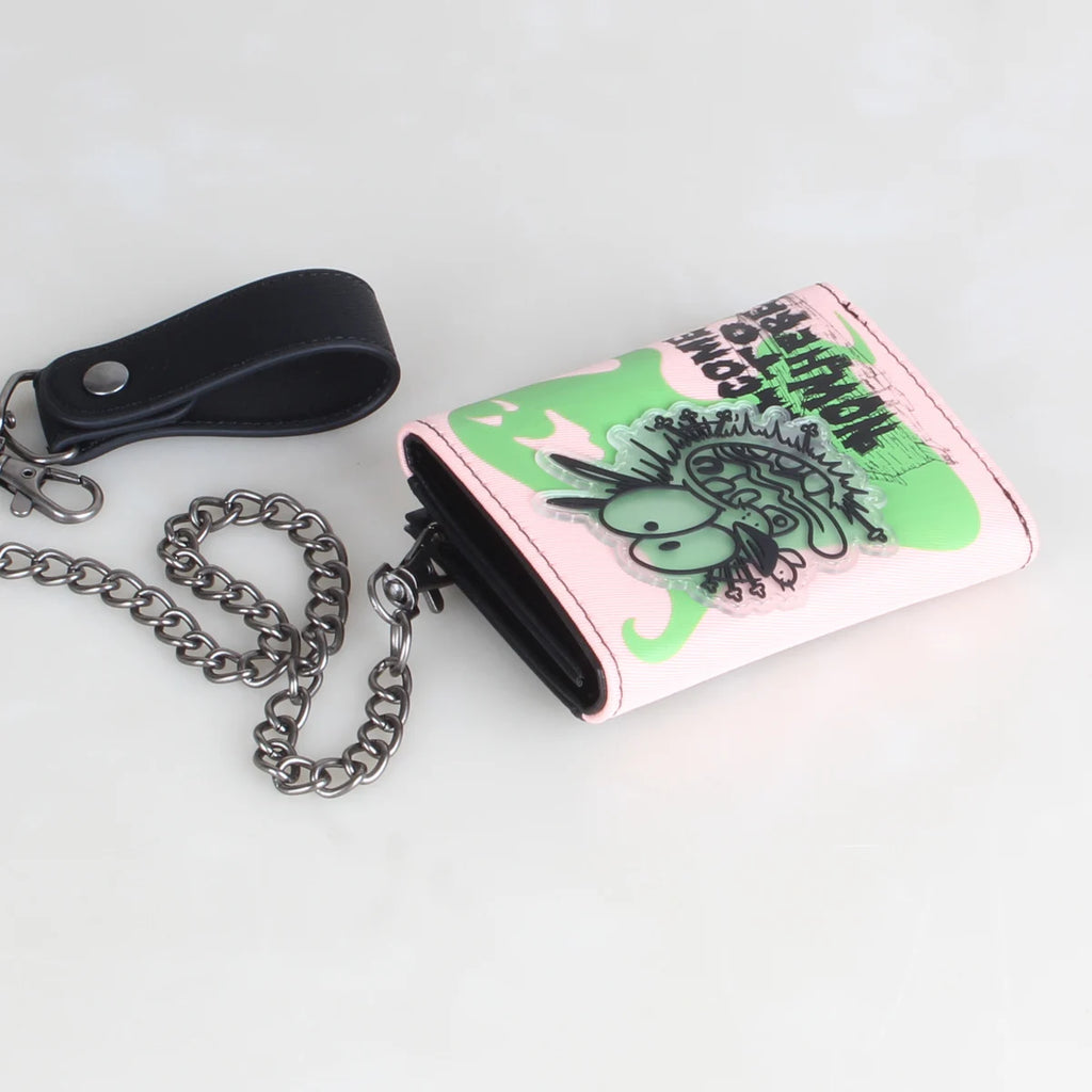 Anime Trifold Luminous Chain Wallet – Unisex Card Holder Trifold Wallet Richie's