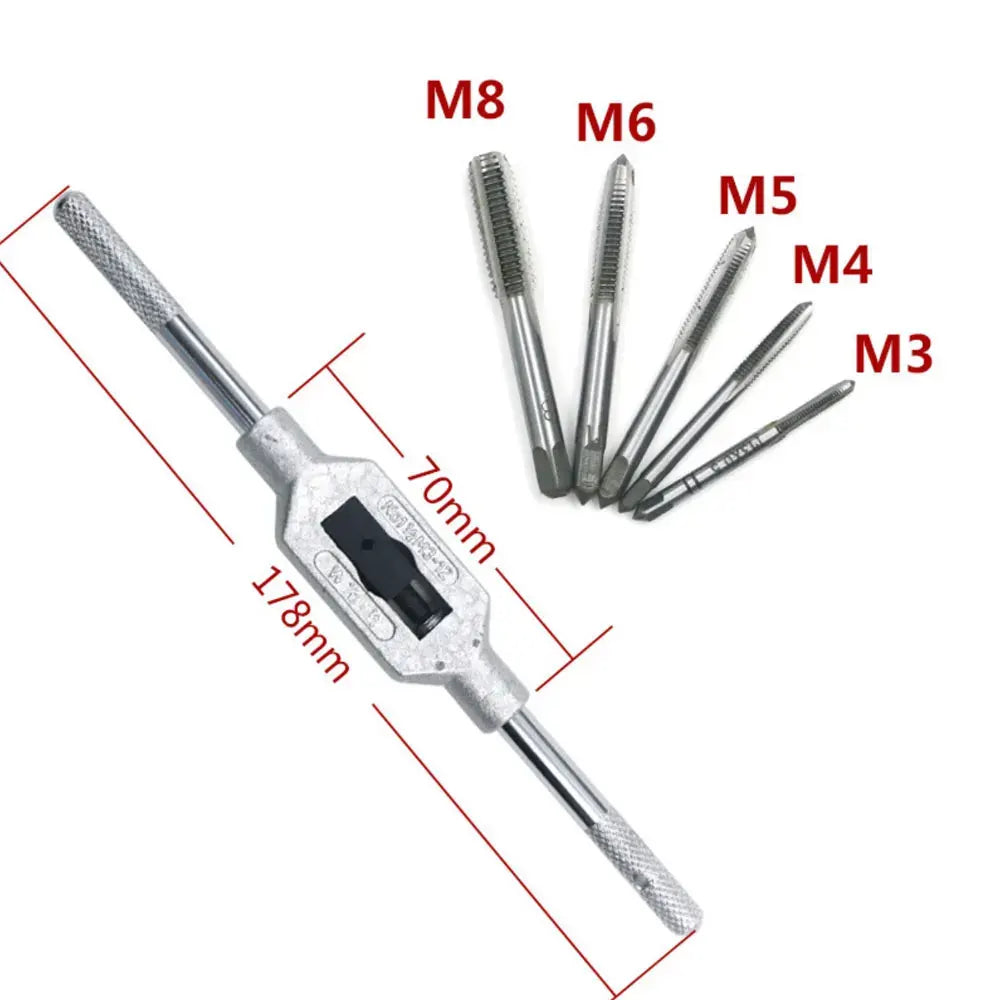 Metric Hand Tap & Die Set M3–M12 | 6/8/12/20Pc | Binoax Tap & Die Set Richie's 6 Pcs