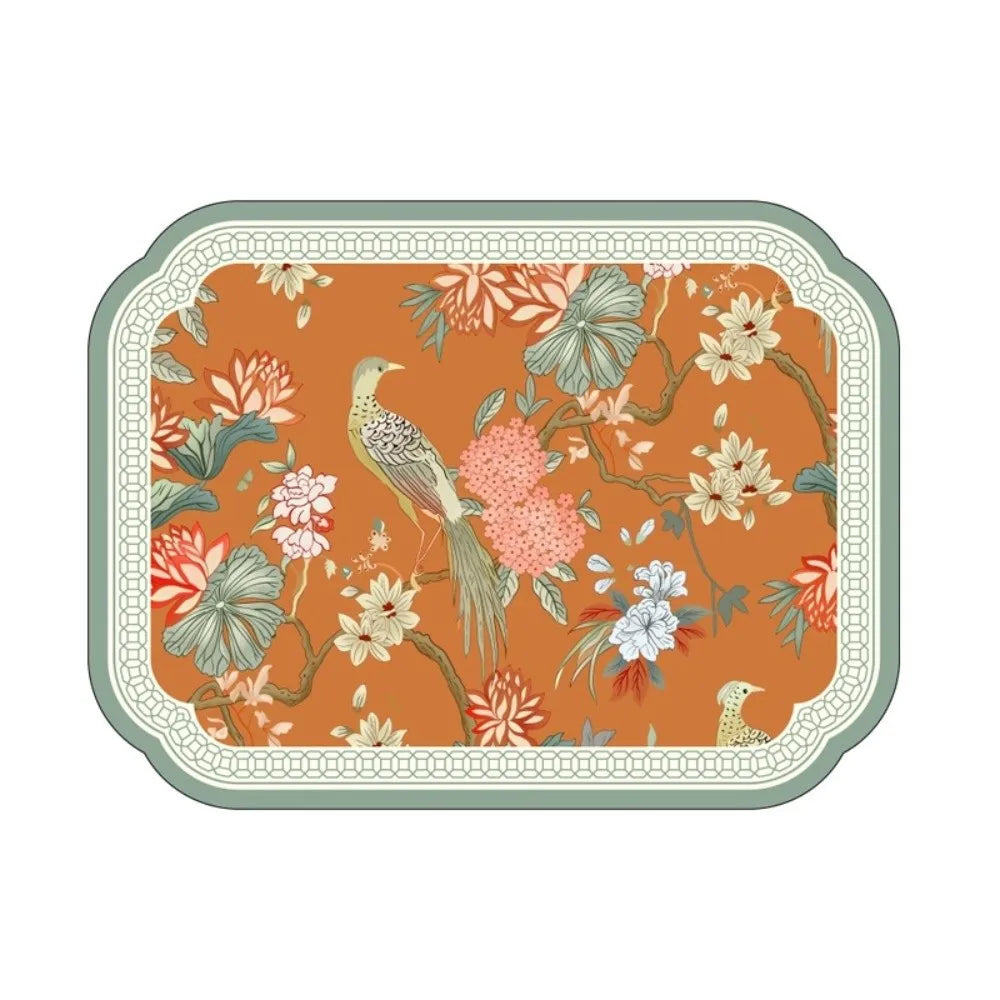 Diatom Mud Dish Drying Mat – Absorbent Bird Pattern Kitchen Mat Dish Drying Mat Richie's Type A-30-50cm L