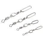 10Pcs Stainless Steel Fishing Quick Snap Speed Swivel & Guide Rings Fishing Swivel Snap Richie's